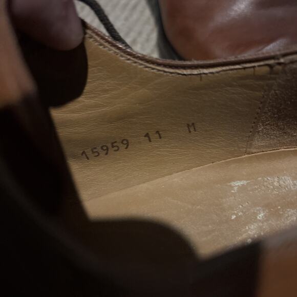 Magnanni Saffron Lace-Up Oxford Cuero Brown Leather Shoes 11M Made in Spain